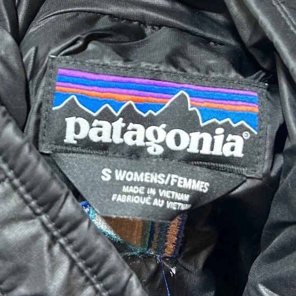Patagonia Women Small Nano Puff Vest Black Insulated Quilted Full Zip Jacket - Picture 2 of 6